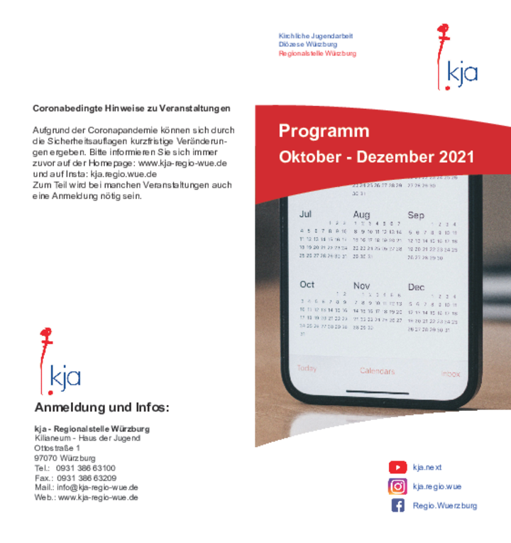 Programm Oktober - Dezember 2021